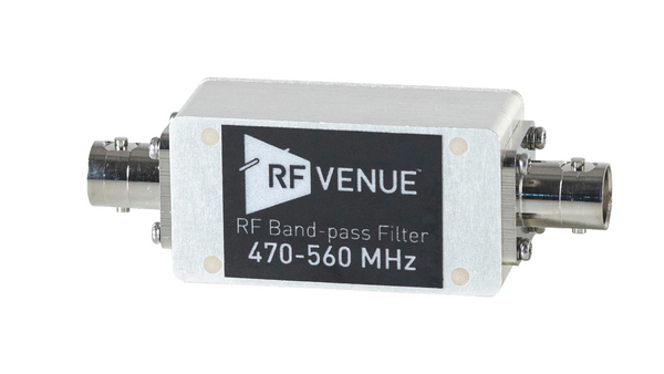 BPF470T560(RFV) BAND-PASS FILTER 470-560 MHZ -HELP ELIMINATE "OUT OF BAND" SIGNALS & IMPROVE RANGE BY REDUCING NOISE